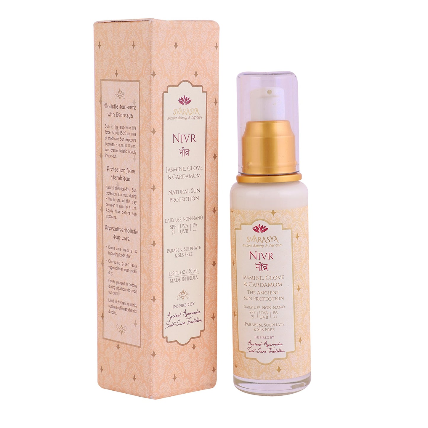 KIYOMERU - THE ANCIENT NATURAL FACE WASH AND NIVR - NATURAL SUN PROTECTION (Pack of 2, 100 gms & 50 ml)