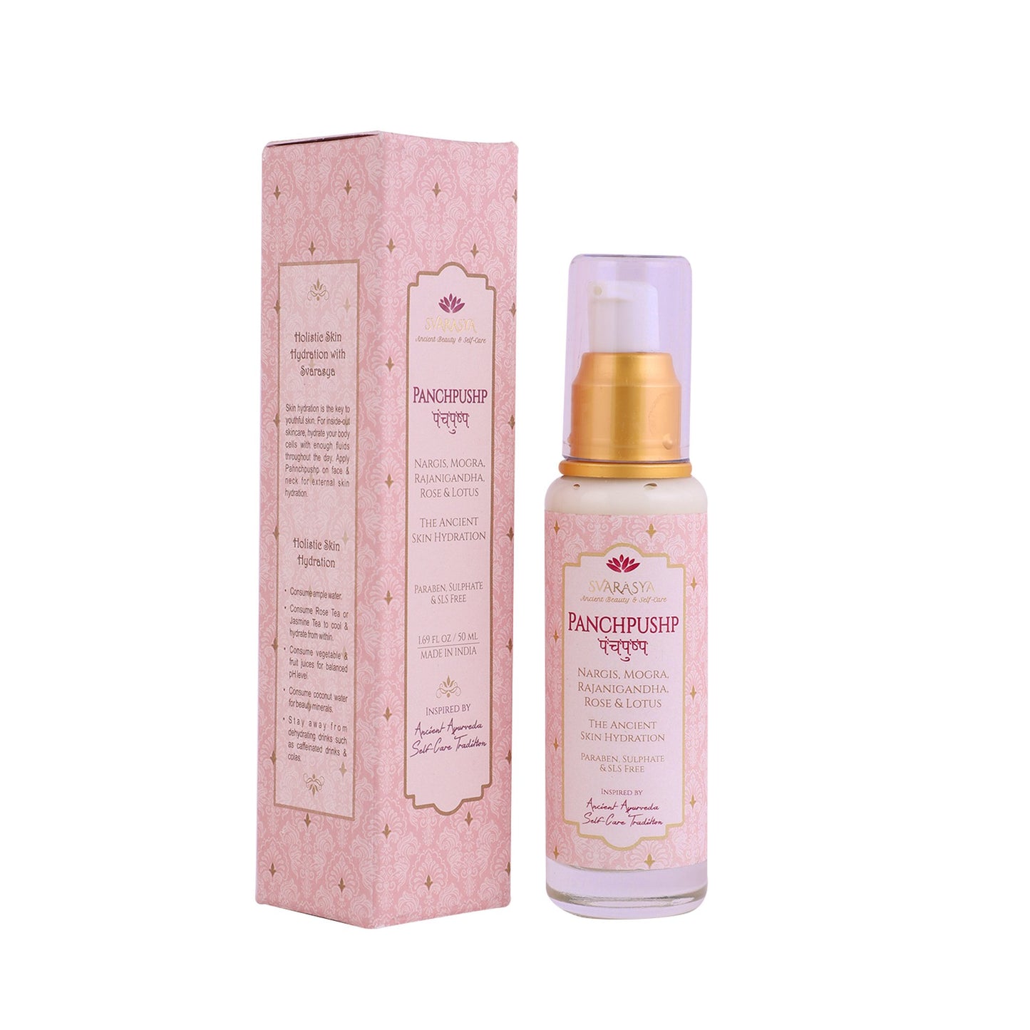 NIVR - NATURAL SUN PROTECTION & PANCHPUSHP - THE ANCIENT SKIN HYDRATION (Pack of 2, 50 ml each)